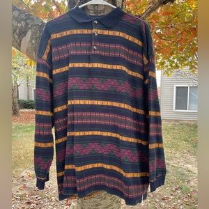 Vintage Johnathan Stewart Long Sleeve Polo shirt